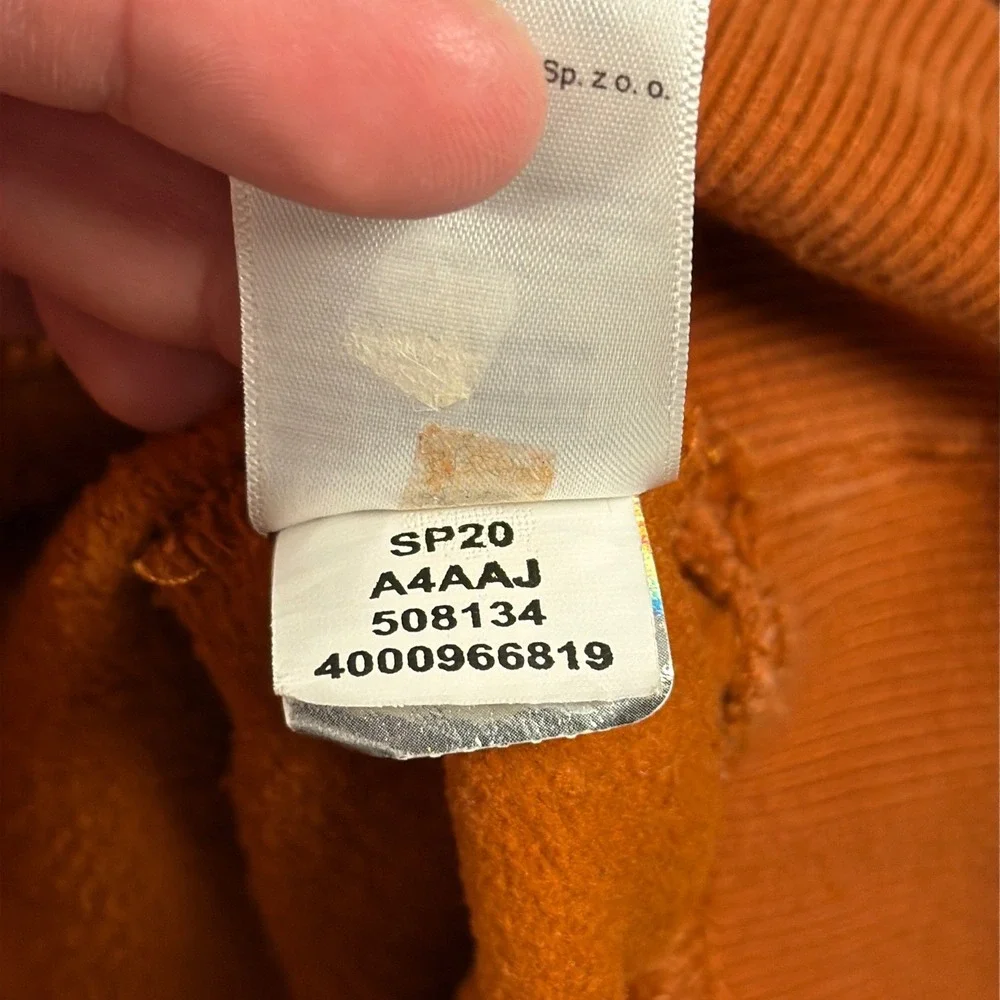 The‎ North Face Hoodie Mens XL Orange Geodesic Tent Logo Pullover SP20